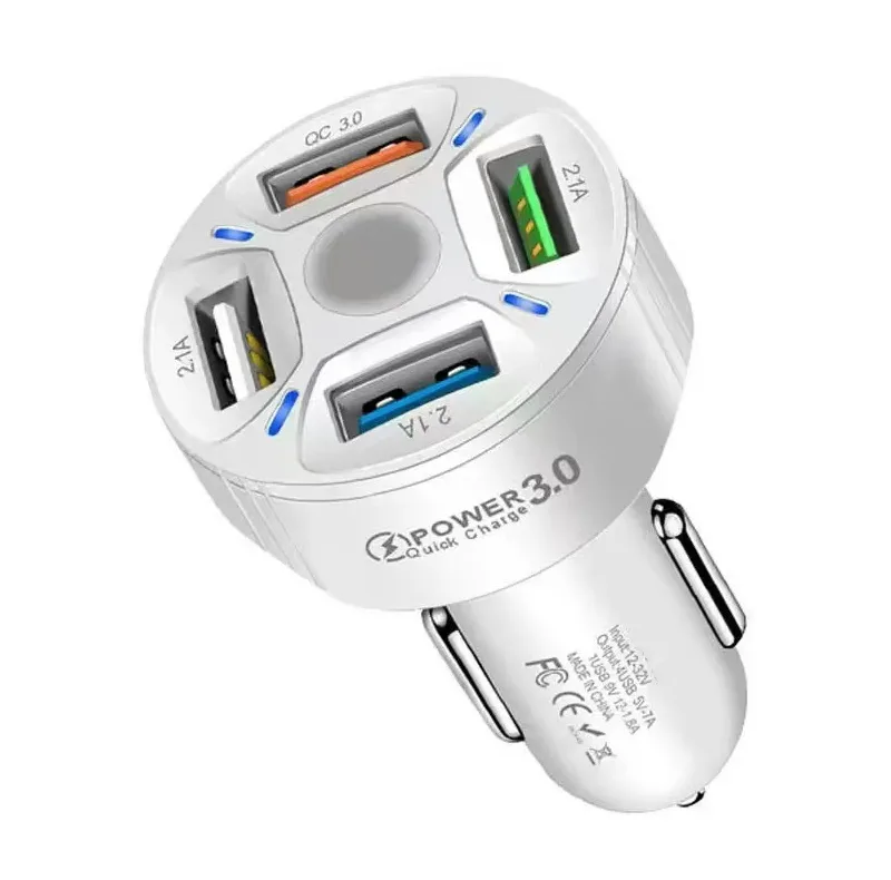 شارژر فندکی 30 وات چهار پورت مدل BK-360
