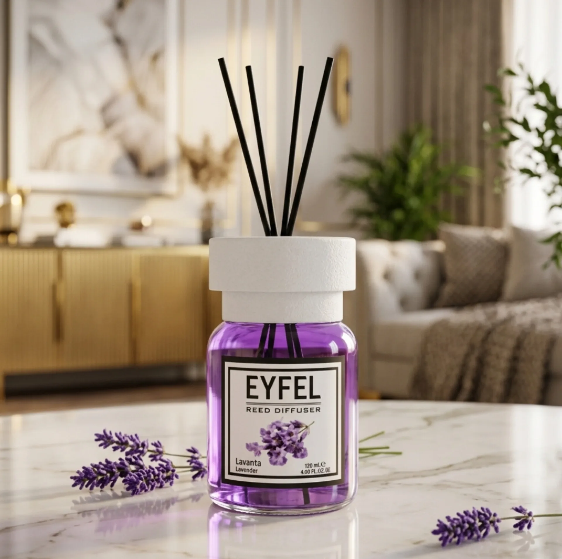 خوشبو کننده ایفل مدل ۰۵ رایحه Lavender حجم ۱۲۰ میلی لیتر