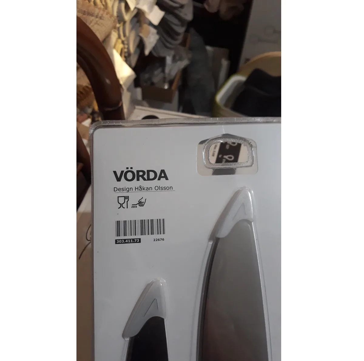 ست چاقو آشپزخانه 3 پارچه ایکیا مدل VORDA