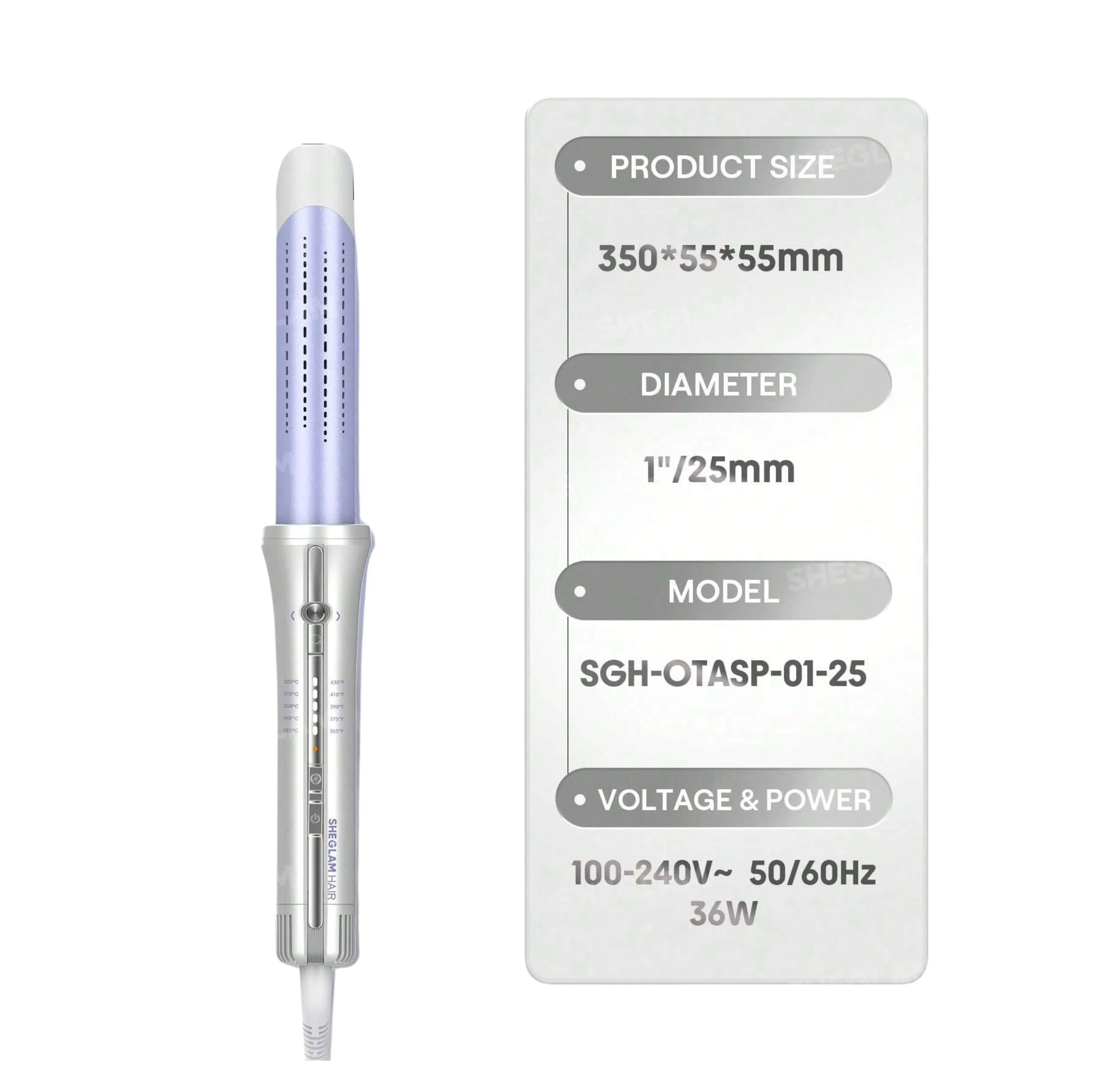 فر کننده و حالت دهنده مو شیگلم مدل Airflow Styler Pro-25mm