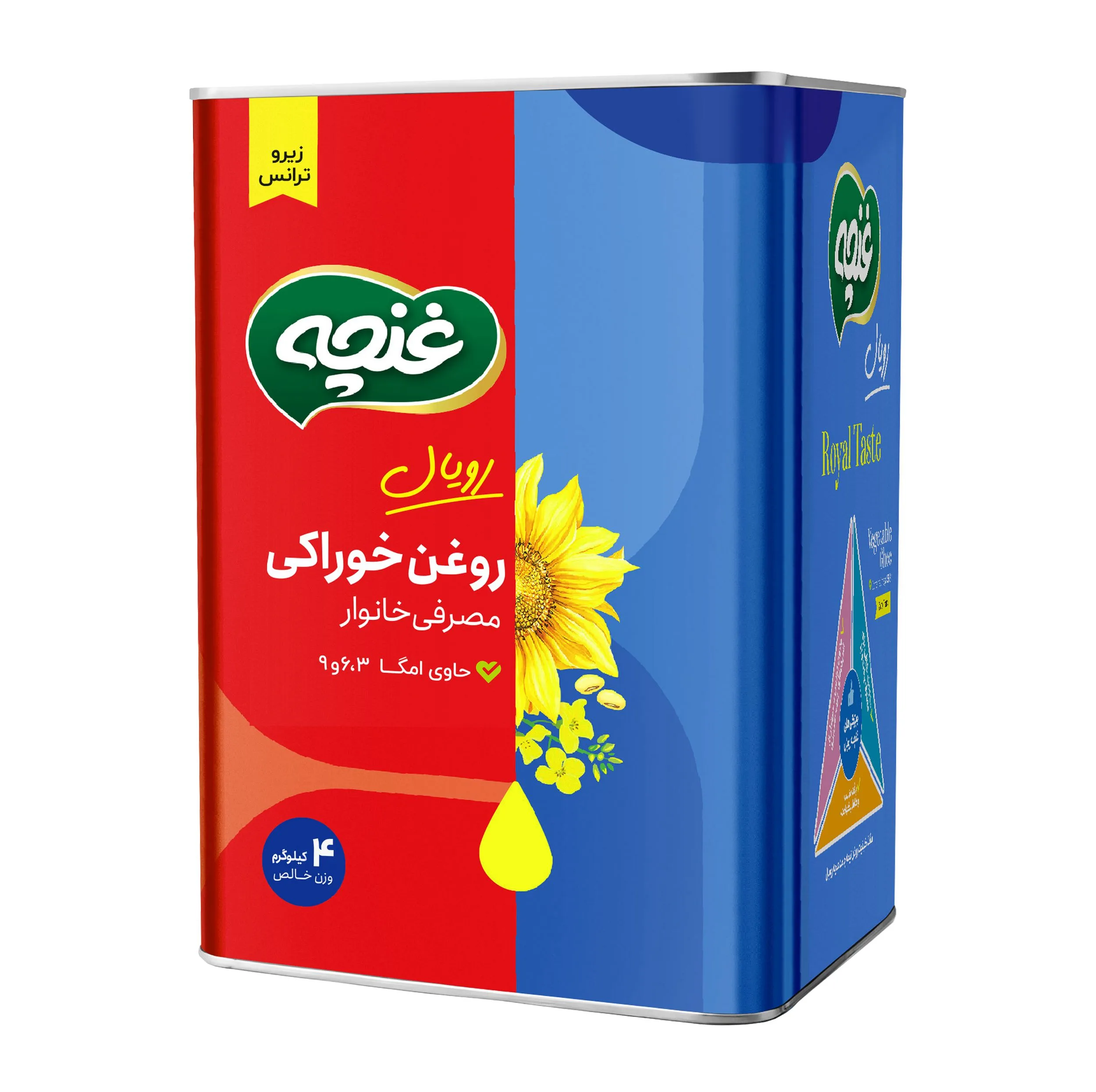 روغن گیاهی نیمه جامد غنچه - 4 کیلوگرم