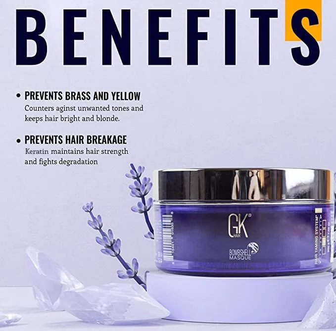ماسک رنگ موی جی کی مدل Lavender bombshell مناسب برای موهای هایلایت و دکلره شده حجم ۲۰۰ میلی لیتر