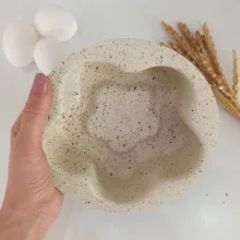 قالب ته چین به گز مدل گل کف برجسته