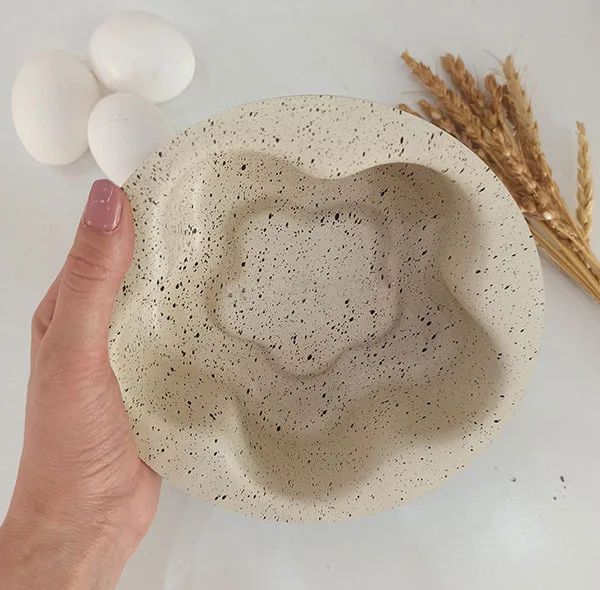 قالب ته چین به گز مدل گل کف برجسته