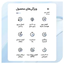 میکروفن بی‌ سیم یقه‌ ای نوکسو مدل MC‑N2 با درگاه اتصال USB‑C