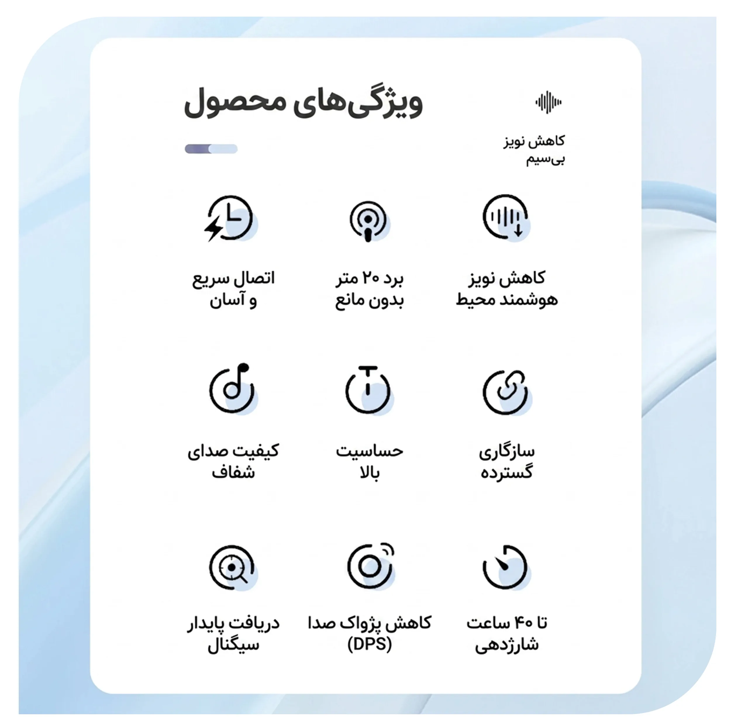 میکروفن بی‌ سیم یقه‌ ای نوکسو مدل MC‑N2 با درگاه اتصال USB‑C