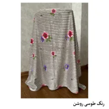پتو مسافرتی 1 نفره هنرمند مدل بابونه سایز 200x160 سانتی‌متر