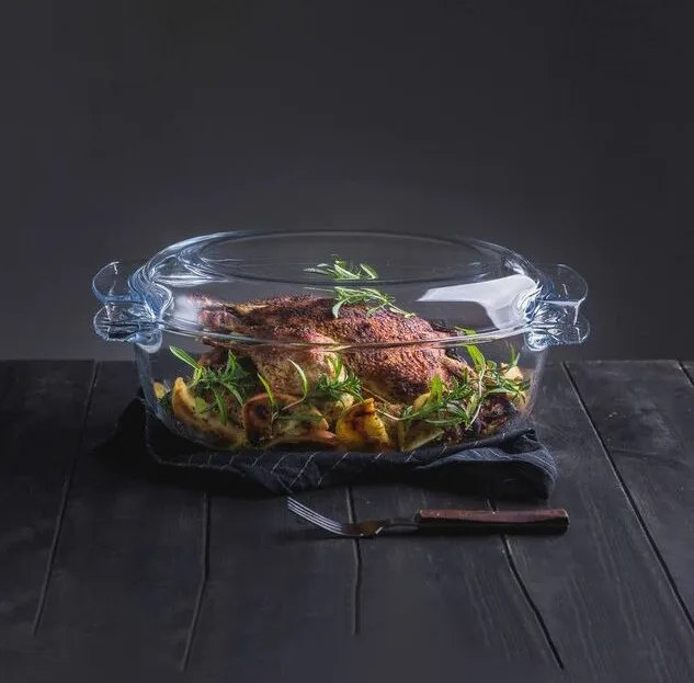 ظرف پخت پیرکس مدل مرغ خوری کد 5/8L