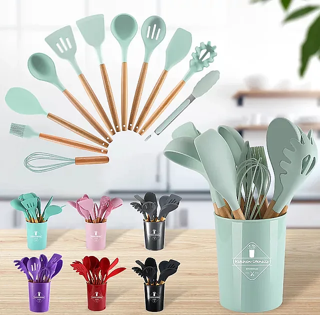سرویس کفگیر و ملاقه 12 پارچه وون مدل KITCHEN LIFE-1007