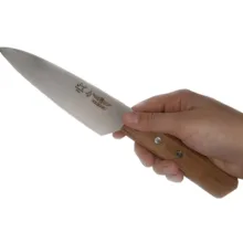 چاقو آشپزخانه با تیغه فولاد ضدزنگ و با دسته چوب فولاد حیدری مدل راسه 4