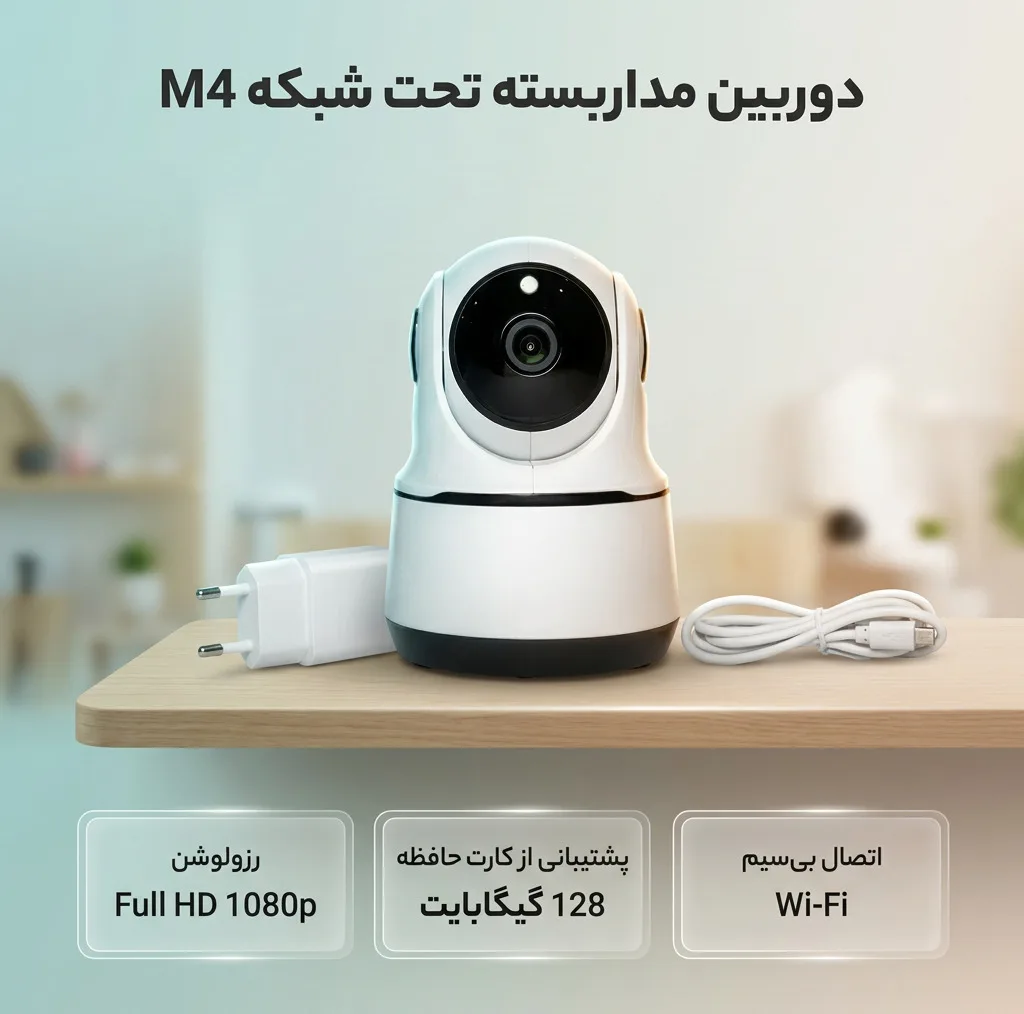 دوربین مداربسته تحت شبکه بیسیم مدل M4