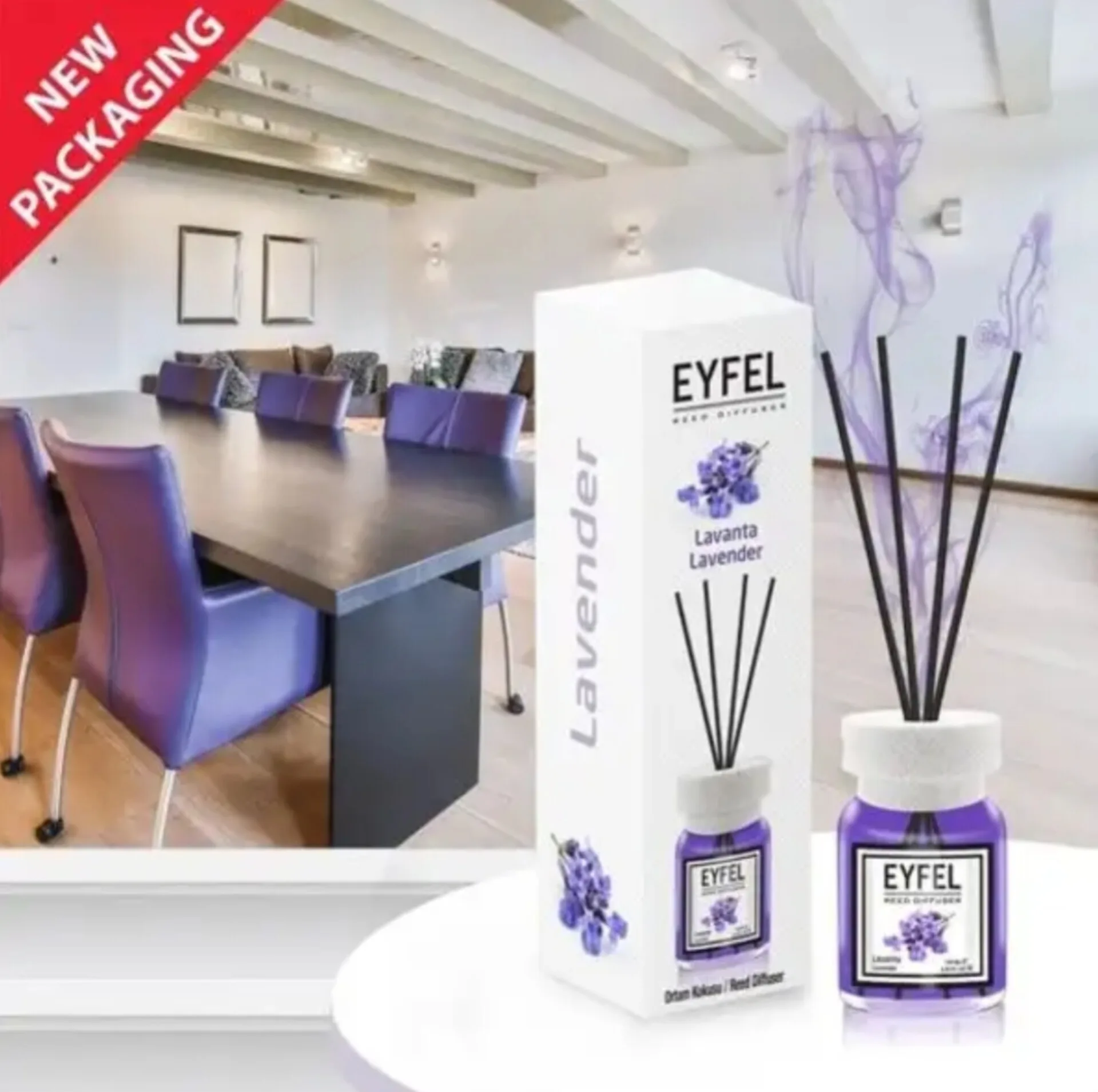 خوشبو کننده ایفل مدل ۰۵ رایحه Lavender حجم ۱۲۰ میلی لیتر