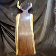 تخته گوشت مدل چوبی طرح شاخ گوزنی