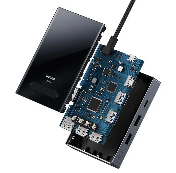 هاب USB-C هشت پورت باسئوس مدل WKYY030413