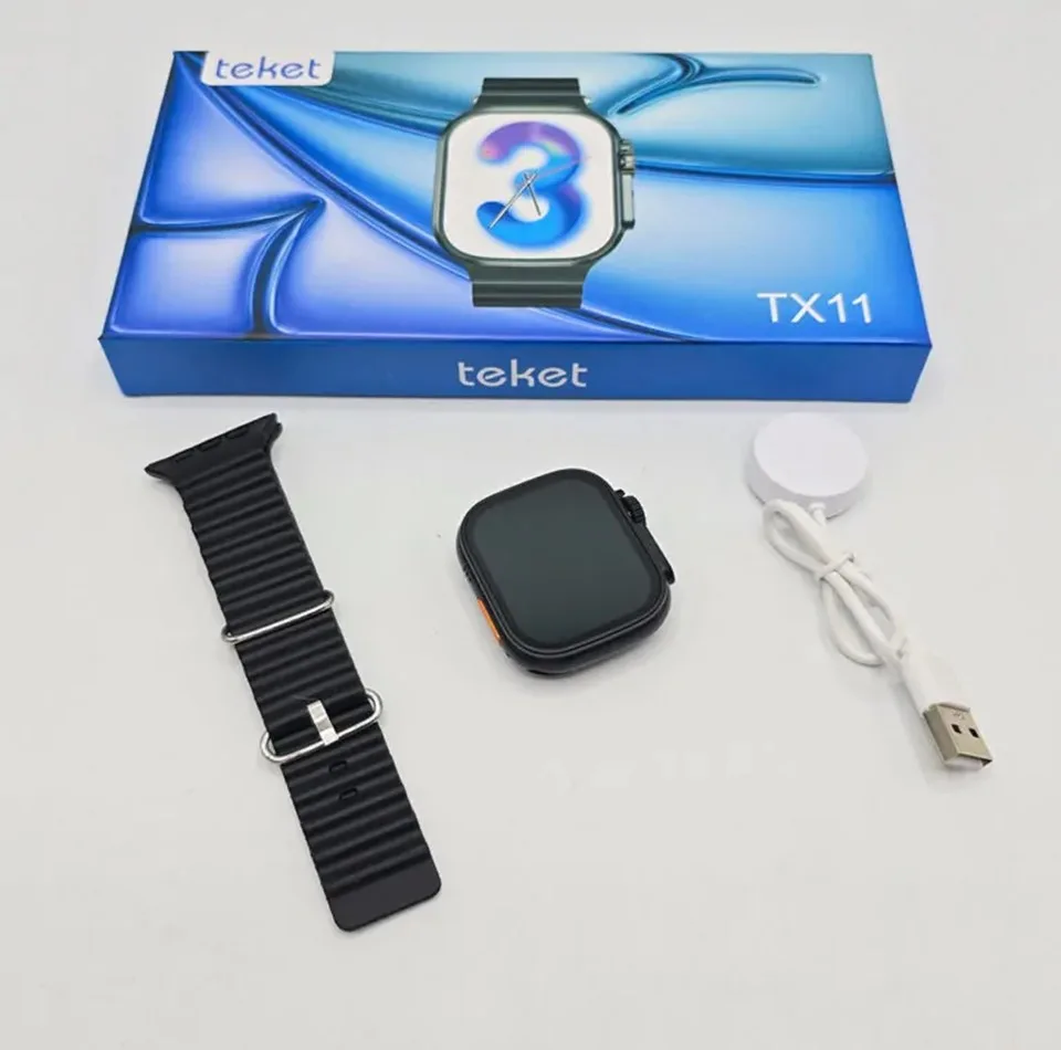 ساعت هوشمند 48 میلیمتری مدل TX11 با بند سیلیکونی