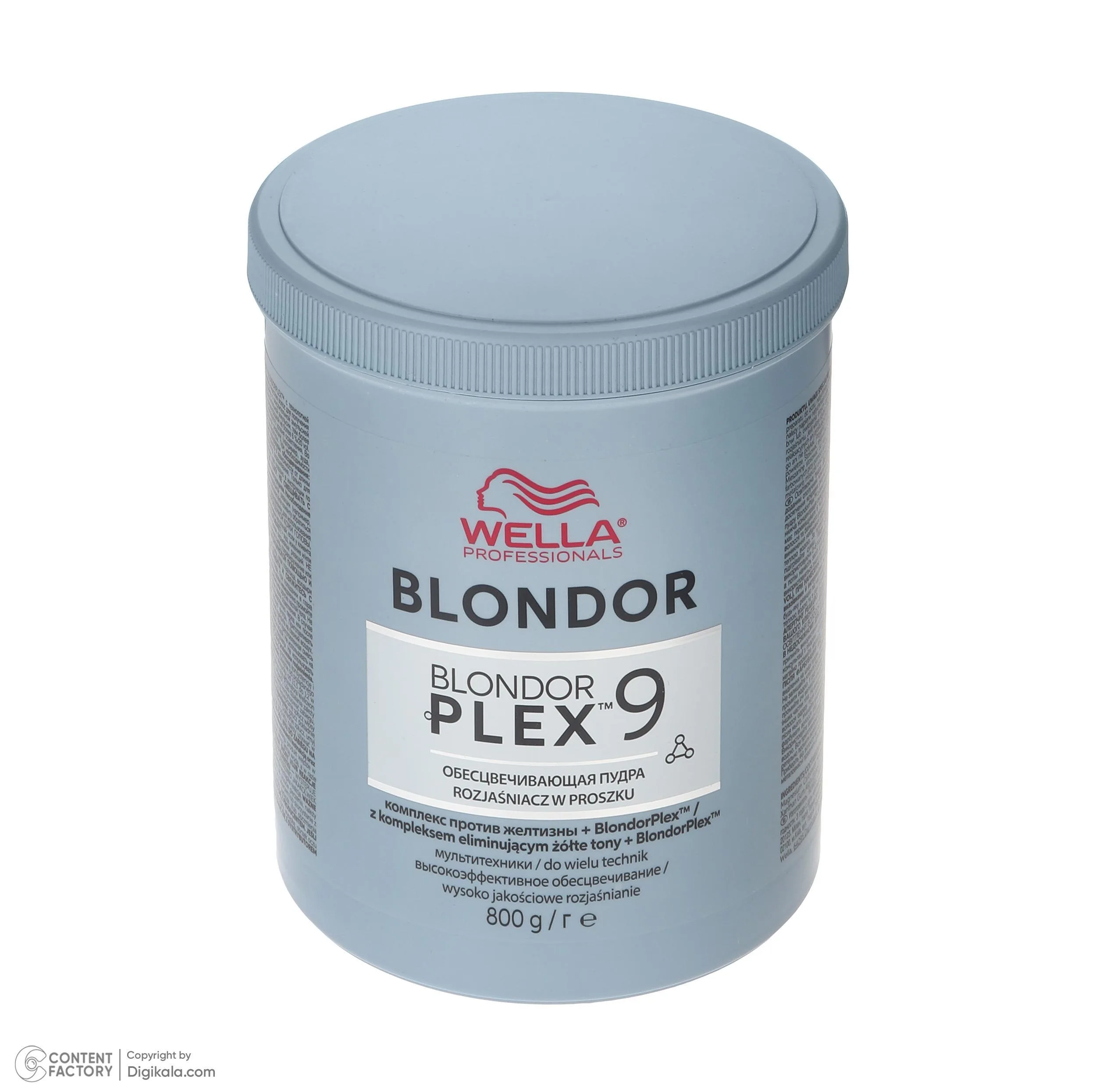 پودر دکلره ولا پرفشنال مدل PLEX-9 وزن 800 گرم رنگ آبی