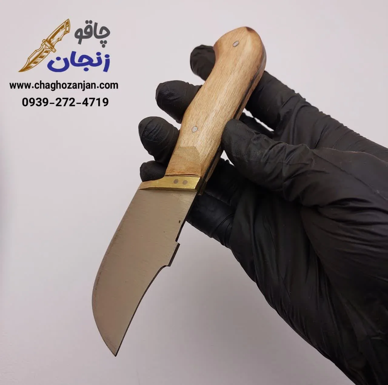چاقو استیل زنجان غفاری کد 454