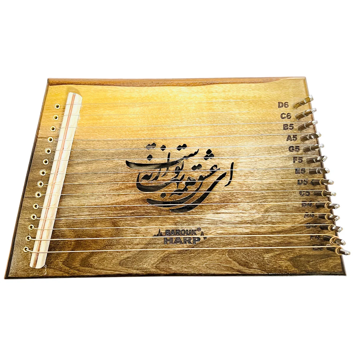 چنگ باروک مدل لیرا طرح عشق