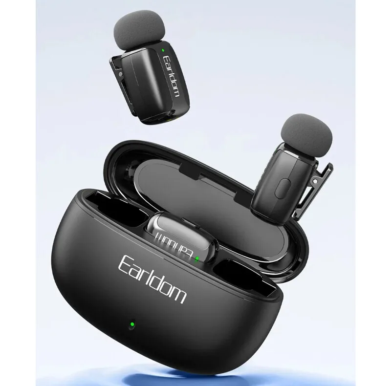 ست میکروفن بی سیم ارلدام مدل ET-MC16L با درگاه لایتنینگ