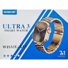 ساعت هوشمند 42 میلی متری ویسمی مدل ultra 3 x53 همراه با بند فلزی و ساده
