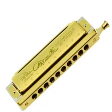 ساز دهنی کروماتیک10 سوراخ طلایی مدل SWAN 1040