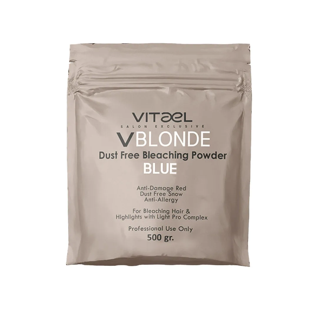 پودر دکلره ویتائل مدل Vblond وزن 500 گرم رنگ آبی