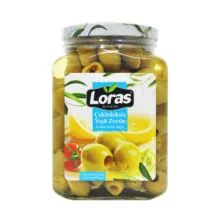 کنسرو زیتون سبز درشت بدون هسته لوراس – 2250 گرم