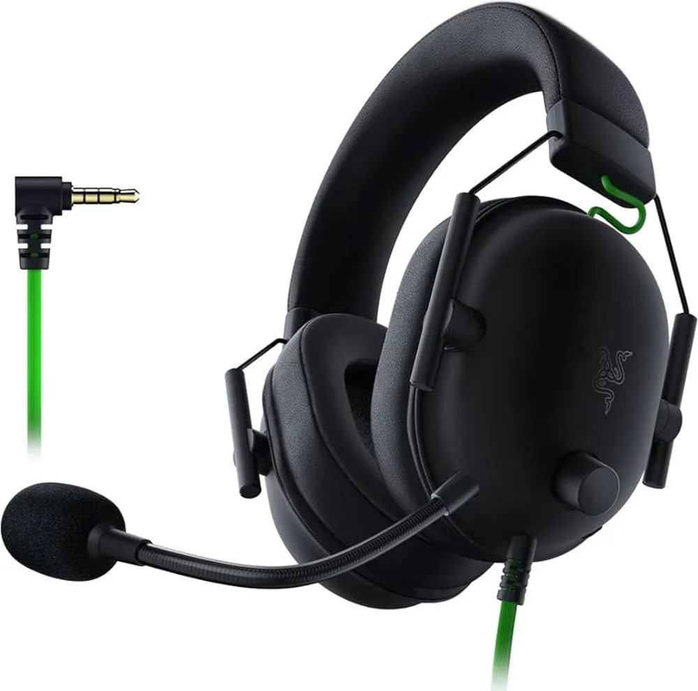 هدست مخصوص بازی ریزر مدل BlackShark V2 + USB Sound Card