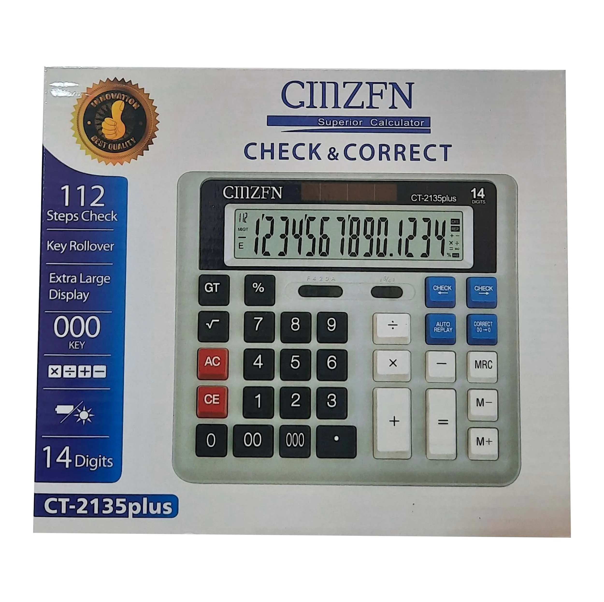 ماشین حساب رومیزی ژینفن مدل CT-2135PLUS کد 2135