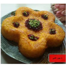 قالب ته چین به گز مدل گل کف برجسته