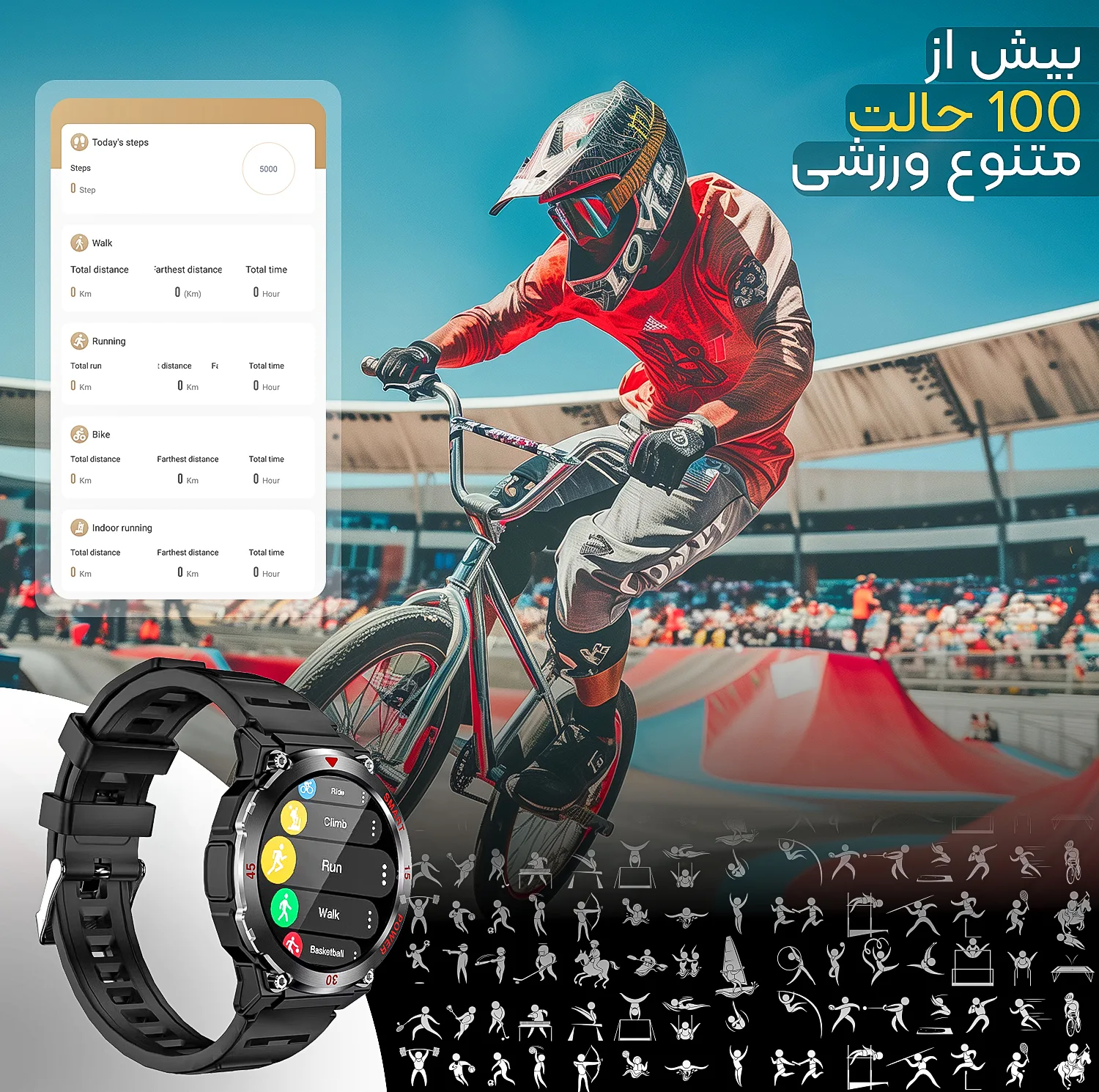 ساعت هوشمند 4͏7͏ میلیمتری لونـکس مدل C21iX͏2 با بند سیلیکونی