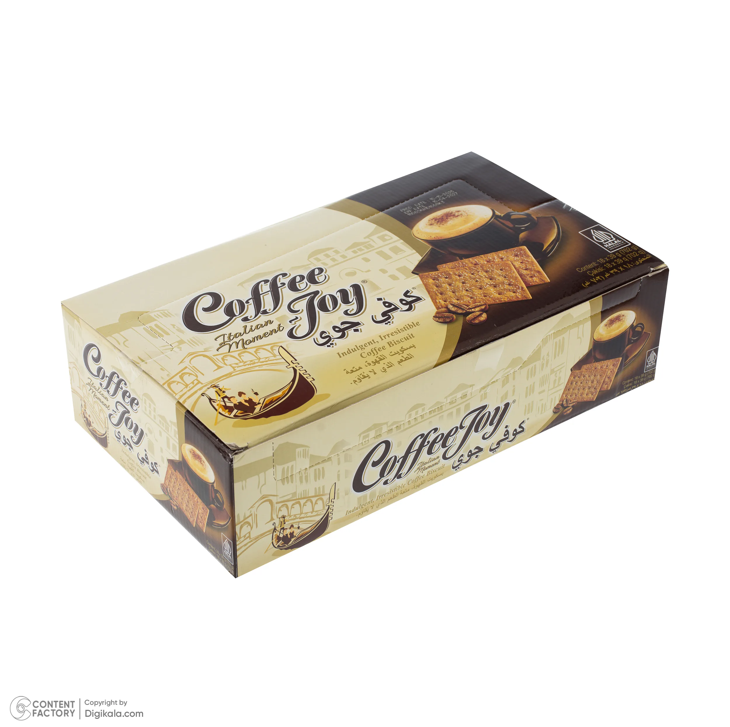 بیسکوئیت قهوه کافی جوی - 702 گرم بسته 18عددی