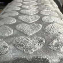 پتو مسافرتی 1 نفر شایسته مدل قلبی سایز 200×155 سانتی‌متر