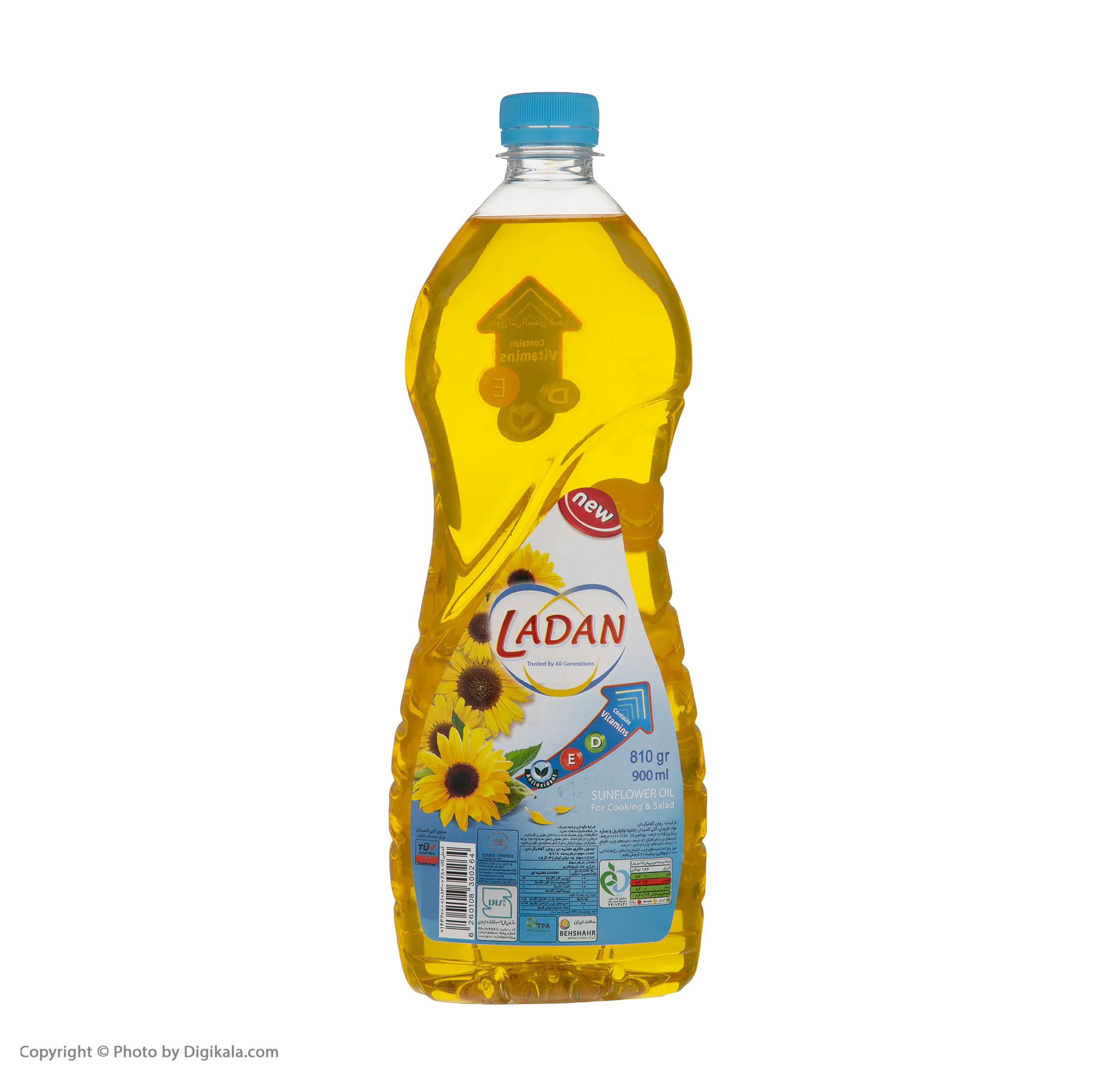 روغن مایع ویتامینه آفتاب گردان لادن - 900 میلی لیتر
