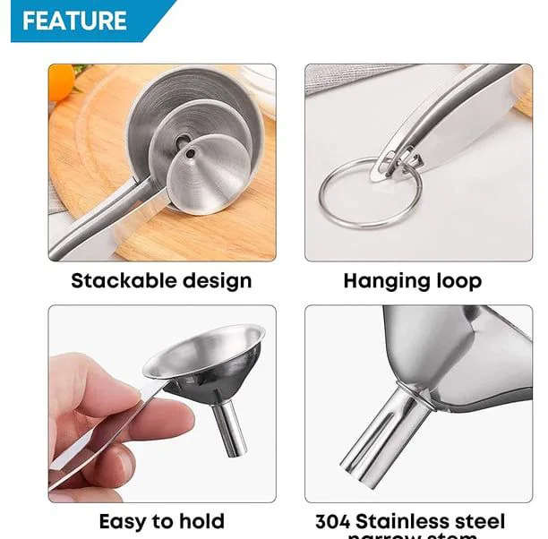قیف مدل MYAZ KITCHEN TOOLS مجموعه 3 عددی