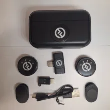 ست میکروفون بی سیم مدل m2lite با درگاه اتصال تایپ سی و لایتنینگ