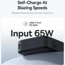پاوربانک بیسوس مدل Free2Pull 65W ظرفیت 20000 میلی آمپر ساعت به همراه کابل USB-C