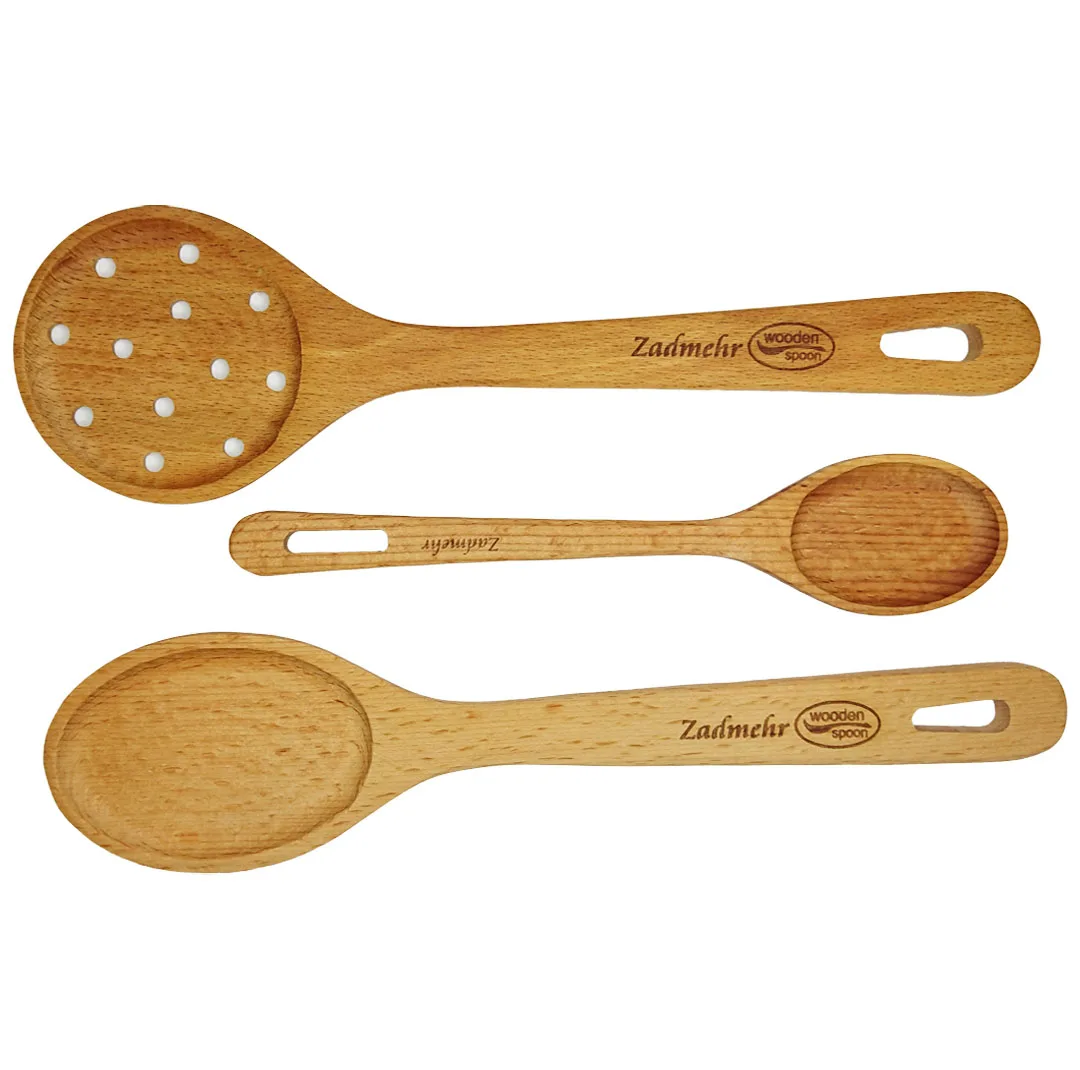 سرویس کفگیر و ملاقه 3 پارچه زادمهر مدل راش کد k2004