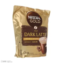 پودر قهوه فوری DARK LATTE سه در یک نسکافه بسته 12 عددی