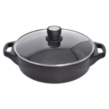 تابه گرانیت یونیک طرح هلیوس کد 8932 سایز 28 به همراه دستگیره