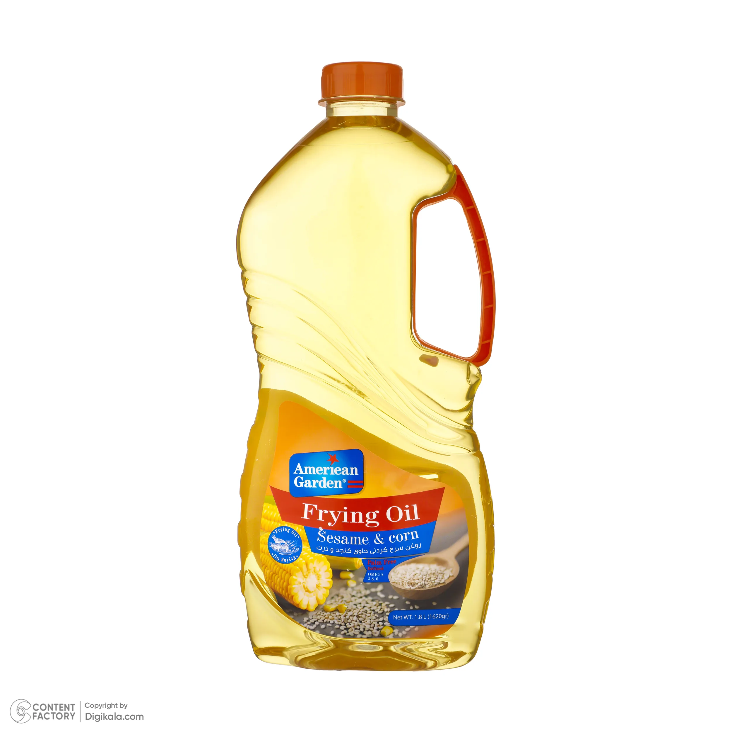 روغن سرخ کردنی حاوی کنجد و ذرت امیرین گاردن - 1.8 لیتر