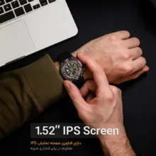 ساعت هوشمند 4͏7͏ میلی‌متری لونـکس مدل C21iX͏2 با بند سیلیکونی