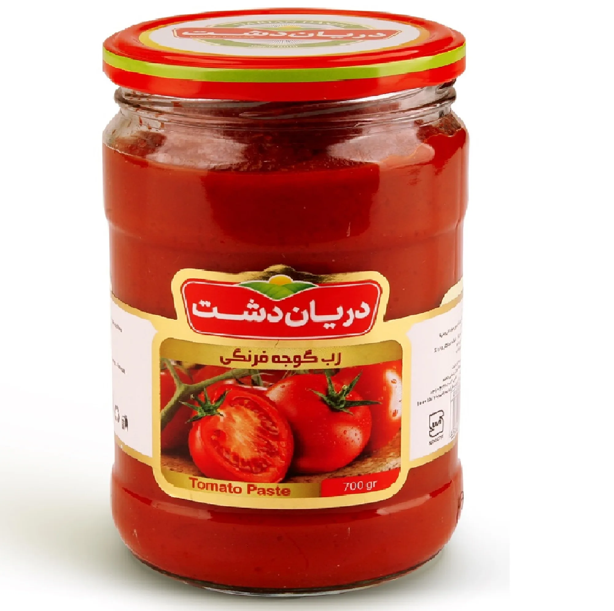 رب گوجه فرنگی دریان دشت - 700 گرم بسته 12 عددی