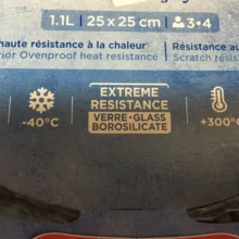 ظرف پیتزا پیرکس سری Borosilicate کد 812