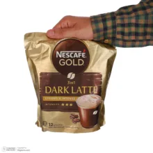 پودر قهوه فوری DARK LATTE سه در یک نسکافه بسته 12 عددی