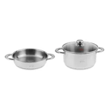 سرویس تابه و قابلمه 3 پارچه پارس استیل مدل فلزی کد 2424