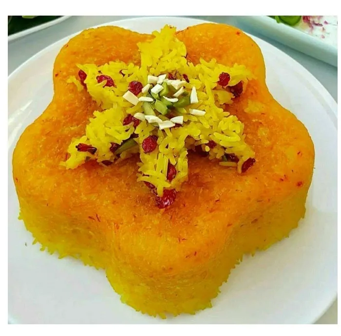 قالب ته چین به گز مدل گل کف برجسته