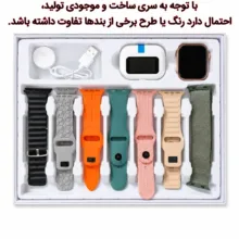 ساعت هوشمند 46 میلی متری ام ای 24 مدل 7Straps با بند سیلیکونی به همراه هدفون بلوتوثی