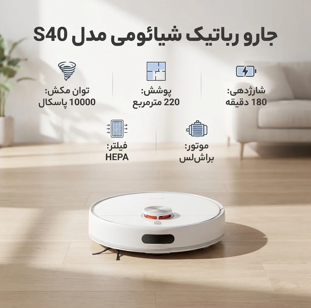 جارو رباتیک شیائومی مدل S40