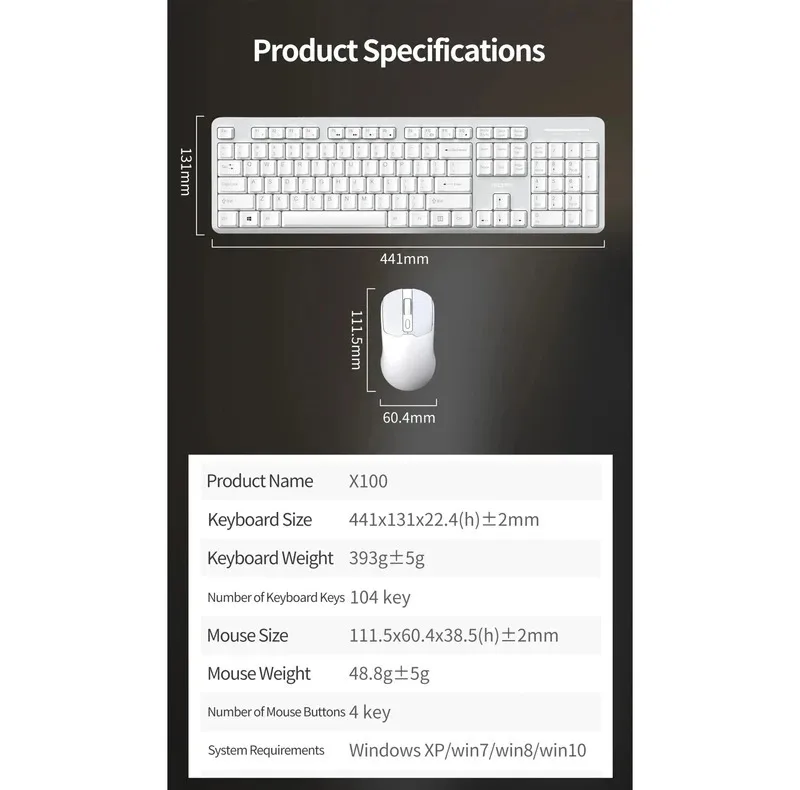 کیبورد و ماوس مافی مدل X100